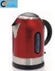 Red painting Electric Kettle with built-in gauge