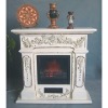 Roman Wooden Finish Electric Fireplaces