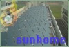 Separated flat plate solar water heater