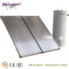 Seperated flat panel solar water heater
