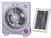 Solar emergency fan,solar rechargeable fan with LED light (HOT SALING)