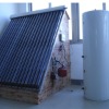 Solar water heater with heat exchanger