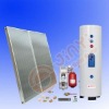 Split flat plate solar water heater