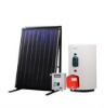 Split pressured flat plate solar water heater system