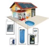 Split pressures solar water heater for home use