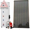 Split pressurized flat plate solar water heater