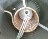 Split pressurized solar copper coil heat exchanger