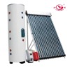 Split pressurized solar heating system