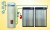 Split pressurized solar hot water heater for home use