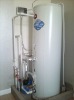 Split pressurized water tank