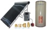 Split/separate Pressurized solar water heaters with single Heat Exchanger