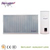 Split solar hot water/geyser