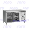 Stainless Steel Counter Series, Chiller, Glass Door, AG303