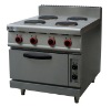 Stainless Steel Electric Range With 4-Burner and Oven(EH-887B)