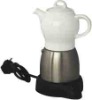 Stainless steel and Porcelain Moka