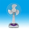 The high rpm 12inch solar power mini campingfan with 12v dc motor