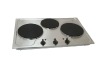 Triple burner built-in hot plate