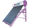 Unpressurized compact solar hot water heater