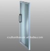 Upright display cooler glass door