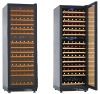 air cooling dual zone wine cooler cabinet