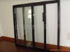 aluminum glass door for side by side fridge