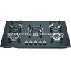 best quality 5 burner built-in glass cast iron pan support gas hob