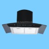 black chimney exhaust hood