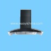black chimney touch panel control  glass range hood NY-900A44