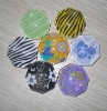 color polygon glass magnet buttton /glass buttons with magnet