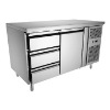 commercial kitchen worktable refrigerator