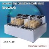 commercial pressure fryer counter top electric 2 tank fryer(2 basket)