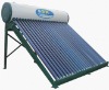 compact non-pressurized solar water heater + electric backup: 160Ltrs, 4-5 people: evaculated glass tube
