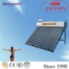 compact pressurized pre-heated solar water heating system with coppr coils in tank