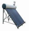 compact unpressurized evacuated tube solar water heater
