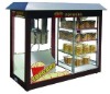 counter top 16oz popcorn machine with warming showcase