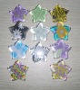 decorational star glass magnet buttton /glass buttons with magnet