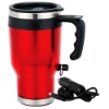 double wall Electronic 450ml red mug