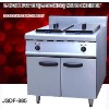 electric chicken pressure fryer, 2 tank fryer(2-basket) with cabinet