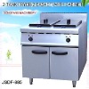 electric fryer, 2 tank fryer(2-basket) with cabinet