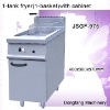 fish and chips fryers, tank fryer(1-basket)with cabinet