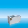 flat glass lid chest freezer