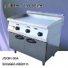 gas griddle with gas fryer, griddle with cabinet