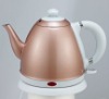 mini golden painting cordless electric kettle with long spout