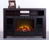 modern wood electric fireplace