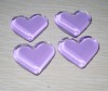 pure purple heart glass magnet buttton /glass buttons with magnet