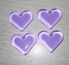 purple heart glass magnet buttton /glass buttons with magnet
