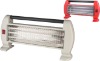 quartz heater with auto tip-over protection