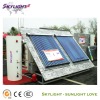 separated pressure solar water heater system with heat pipes(CE ISO SGS Approved)