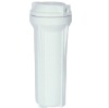 single white 10" clear water filter housing
