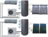solar air conditioner solar water heater air source heat pump